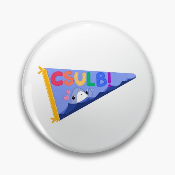 Item preview, CSULB  shark pennant cal state Long Beach  designed and sold by avadoodle.