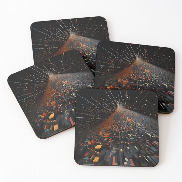 Item preview, dark digital 3 dimensional abstract print designed and sold by dcrc.