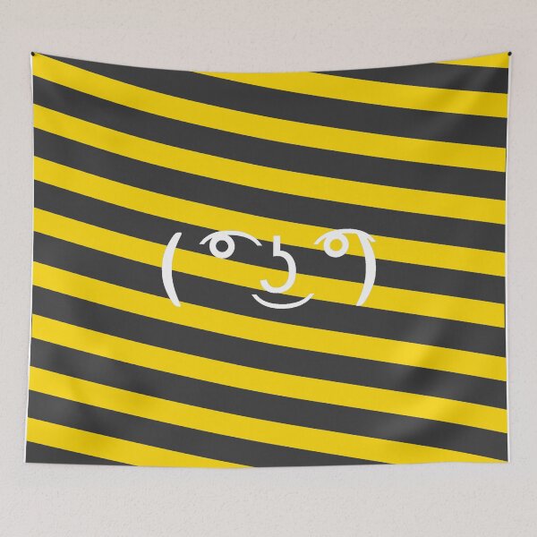 Item preview, Cute Candy Cane Black and Yellow with ( ͡° ͜ʖ ͡°) designed and sold by pardock.