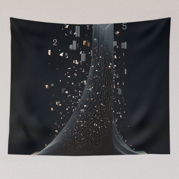 Item preview, dark digital 3 dimensional abstract print designed and sold by dcrc.