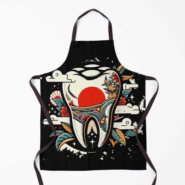 Item preview, Nature and Dentistry Fusion Japanese-Inspired Artistic Graphic designed and sold by ShopiDentistry.