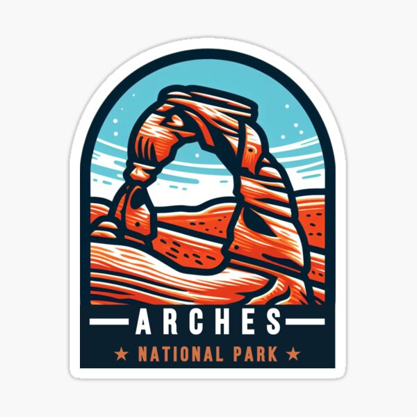 Item preview, Arches National Park Vintage Badge designed and sold by Abstractionaly.