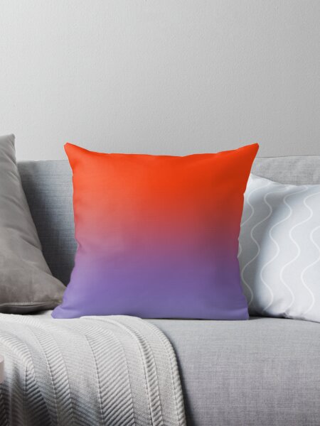 Item preview, Modern Tones Ombre/Orange Red Light Violet designed and sold by ozcushions.
