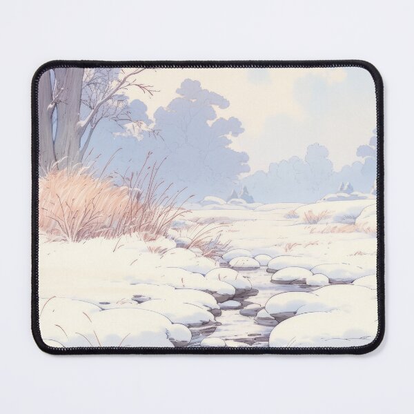Item preview, 80s Retro Anime Snowy Landscape designed and sold by Animania-AnimeS.