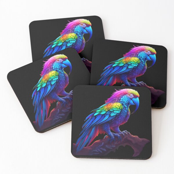 Item preview, Psychedelic macaw designed and sold by Floradigital.