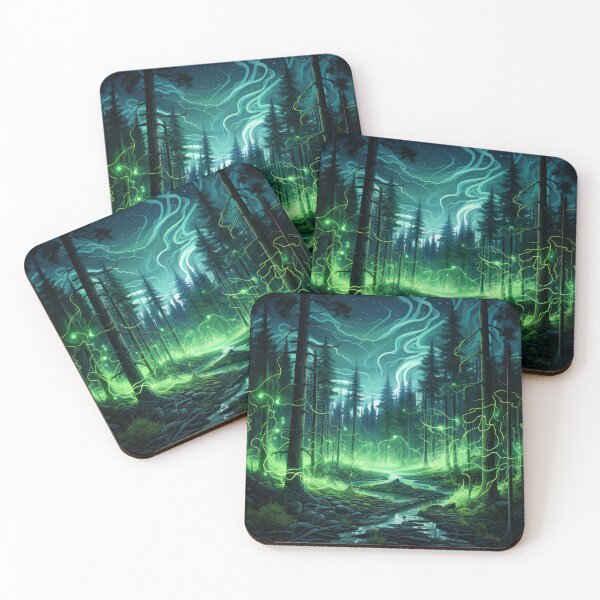 Item preview, Electrifying Forest - Fantasy Landscape designed and sold by AiHead.