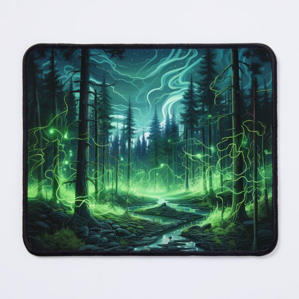 Item preview, Electrifying Forest - Fantasy Landscape designed and sold by AiHead.