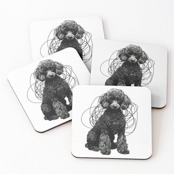 Item preview, Black Poodle designed and sold by PaletaPixel.