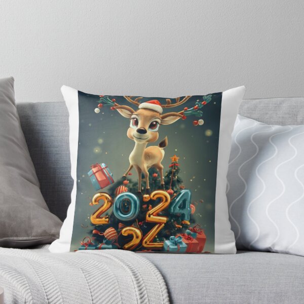 Item preview, Cheerful Baby Reindeer Christmas Celebration designed and sold by halilkineyn.