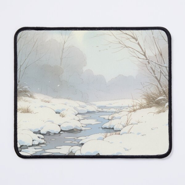 Item preview, 80s Retro Anime Winter Landscape designed and sold by Animania-AnimeS.