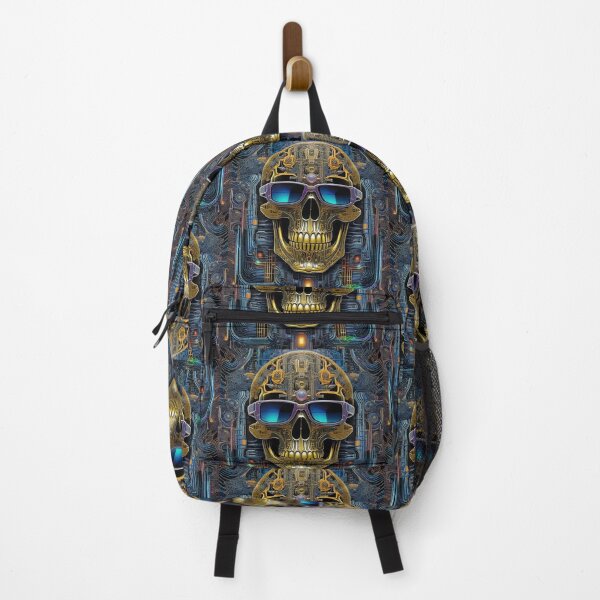 Item preview, Groovy Cyber Skulls – Psychedelic Patterns 10 designed and sold by Benito Del Ray.