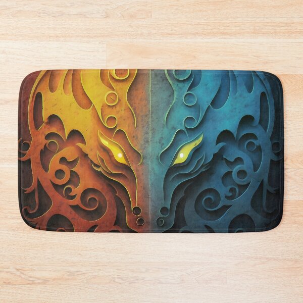 Item preview, Elvish Dragon Head Grunge Design  designed and sold by DragonRealms.
