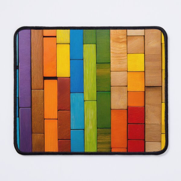 Item preview, Colorful background of multi colored wooden blocks designed and sold by Giuseppe Cammino.