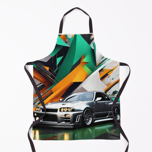 Item preview, Nissan Skyline GTR 34 Silver Abstract Background designed and sold by Salimgor Hangaround Music.