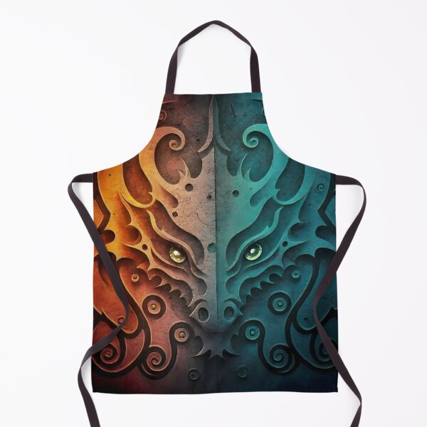 Item preview, Elvish Dragon Head Grunge Design designed and sold by DragonRealms.