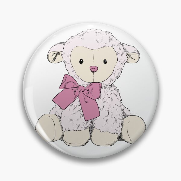 Item preview, Coquette sheep plushie with bow designed and sold by luvrest.