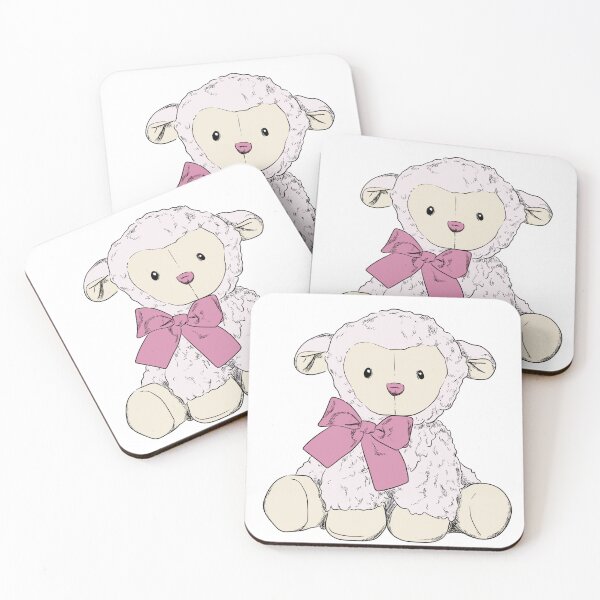 Item preview, Coquette sheep plushie with bow designed and sold by luvrest.