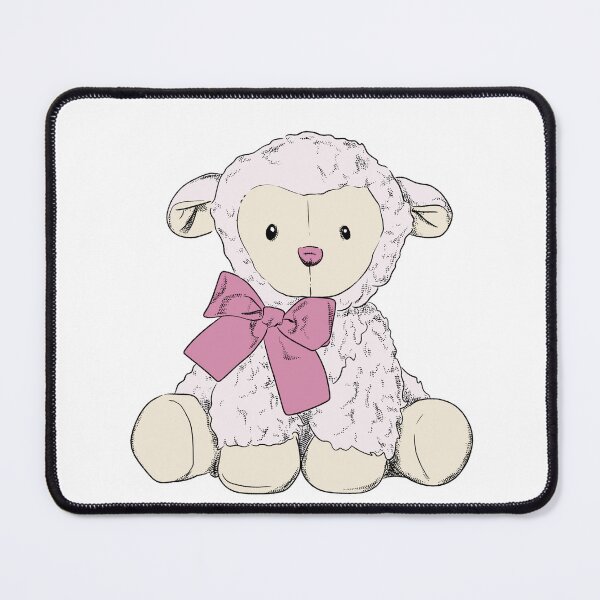 Item preview, Coquette sheep plushie with bow designed and sold by luvrest.