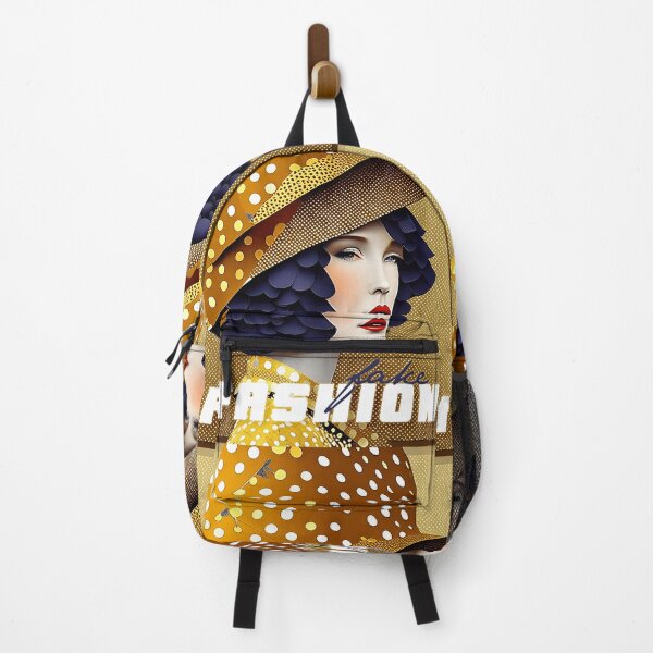 Item preview, Pretty woman in hat with gorgeous gold patterns - Fake Fashion designed and sold by BubblyDelight.