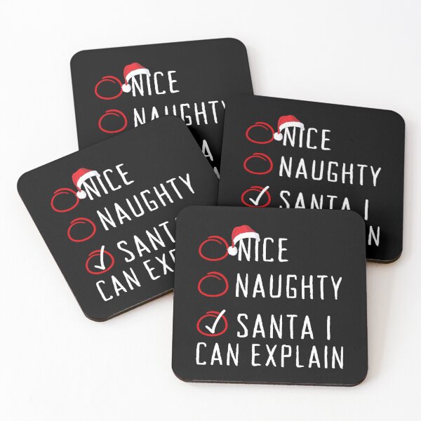 Item preview, Copy of Nice Naughty Santa I Can Explain Christmas List Xmas Santa Claus designed and sold by Artisticlions-A.