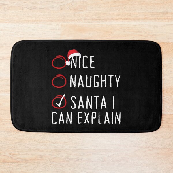 Item preview, Copy of Nice Naughty Santa I Can Explain Christmas List Xmas Santa Claus designed and sold by Artisticlions-A.