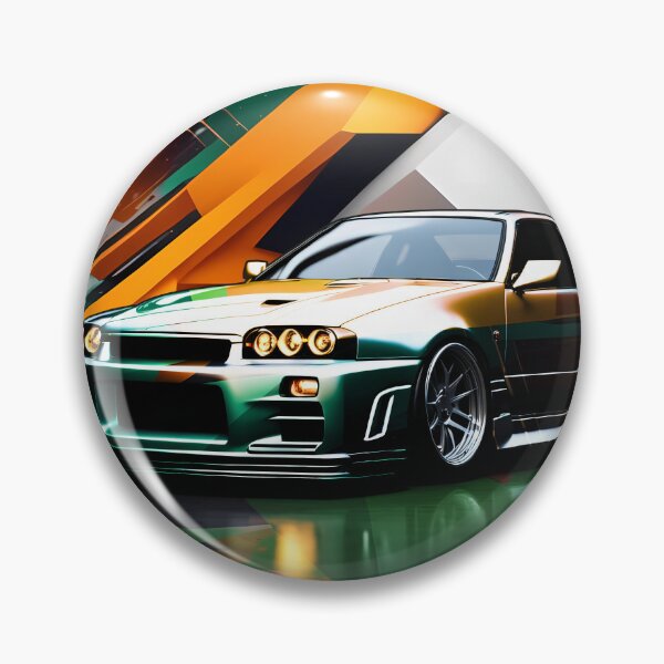Item preview, Nissan Skyline GTR 34 Foil Design, Abstract Background designed and sold by Salimgor Hangaround Music.