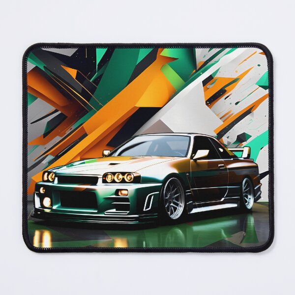Item preview, Nissan Skyline GTR 34 Foil Design, Abstract Background designed and sold by Salimgor Hangaround Music.