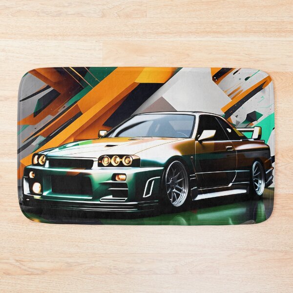 Item preview, Nissan Skyline GTR 34 Foil Design, Abstract Background designed and sold by Salimgor Hangaround Music.