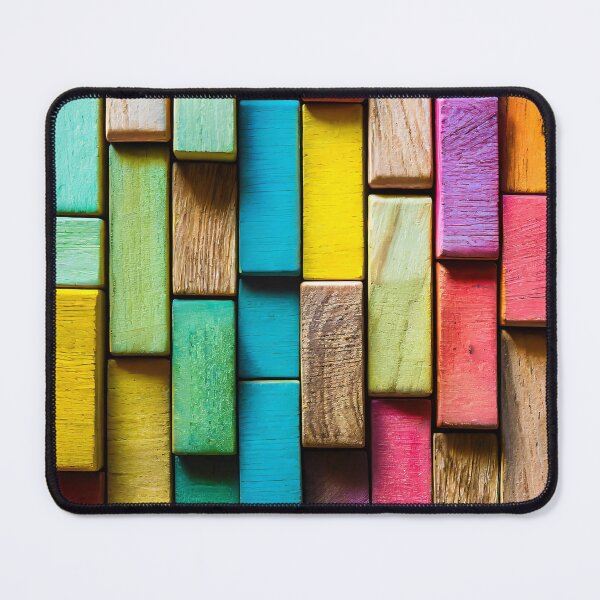 Item preview, Colorful background of multi colored wooden blocks designed and sold by Giuseppe Cammino.
