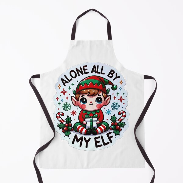 Item preview, Alone But Merry: An Elf's Festive Journey Sticker designed and sold by GoBeyondChannel.