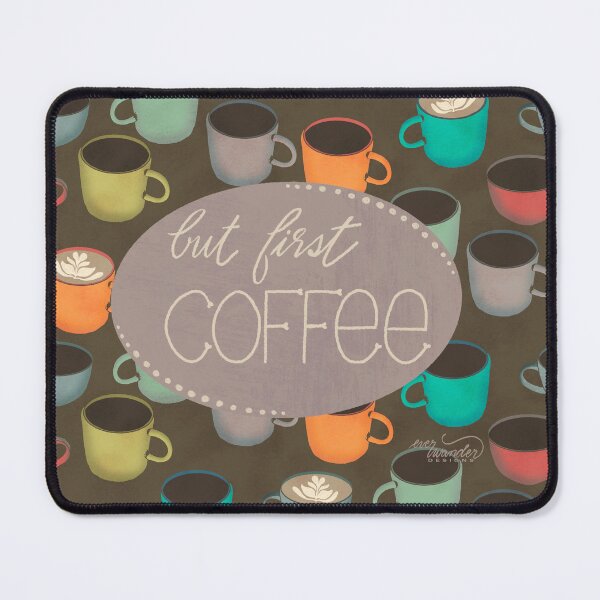 Item preview, But First, Coffee - dusty purple designed and sold by Ella Scott.