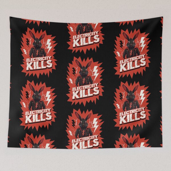 Item preview, Electricity kills. Stay safe. Warning. Danger designed and sold by BRUNTadventures.