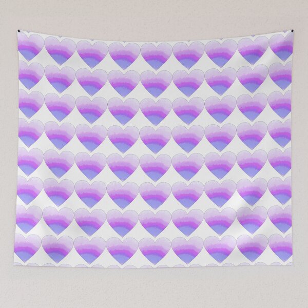 Item preview, Distressed pastel rainbow loveheart designed and sold by FlossOrFi.