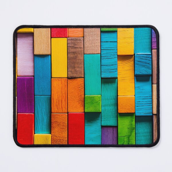 Item preview, Colorful background of multi colored wooden blocks designed and sold by Giuseppe Cammino.