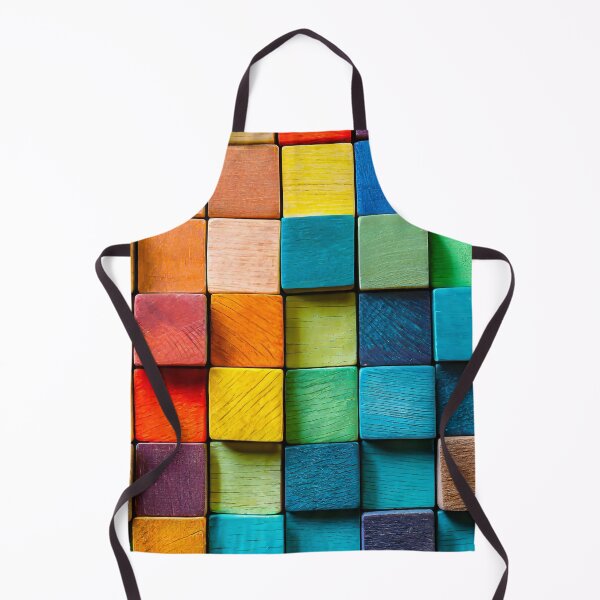 Item preview, Colorful background of multi colored wooden blocks designed and sold by Giuseppe Cammino.