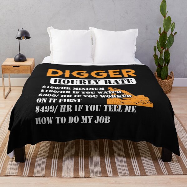 Item preview, Digger Hourly Rate / Digger / Mining designed and sold by Tee Hub.