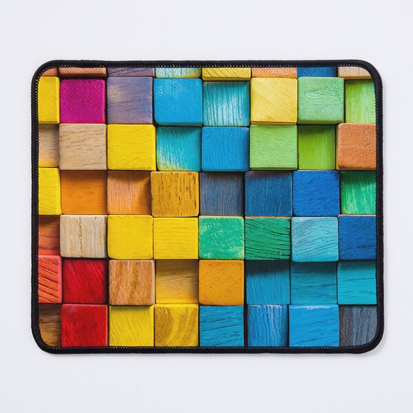 Item preview, Colorful background of multi colored wooden blocks designed and sold by Giuseppe Cammino.