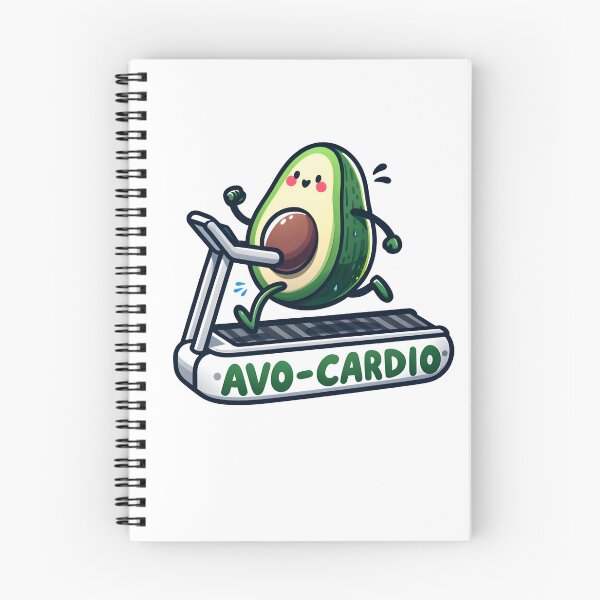 Item preview, Avo Cardio Avocado Running on a Treadmill designed and sold by DetourShirts.