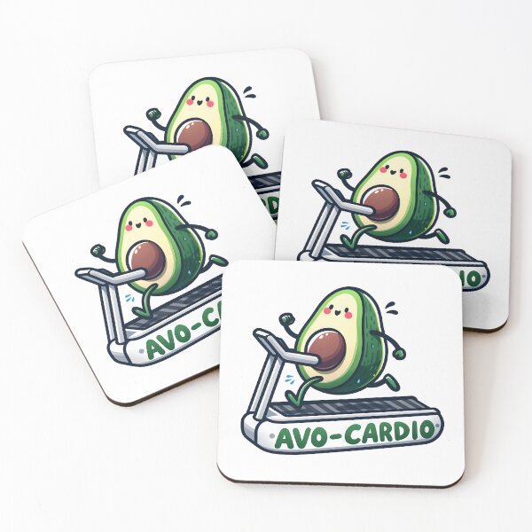 Item preview, Avo Cardio Avocado Running on a Treadmill designed and sold by DetourShirts.