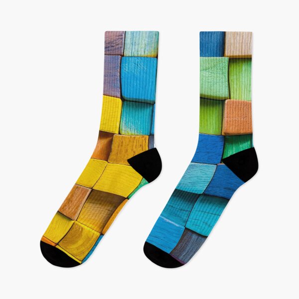 Item preview, Colorful background of multi colored wooden blocks designed and sold by Giuseppe Cammino.