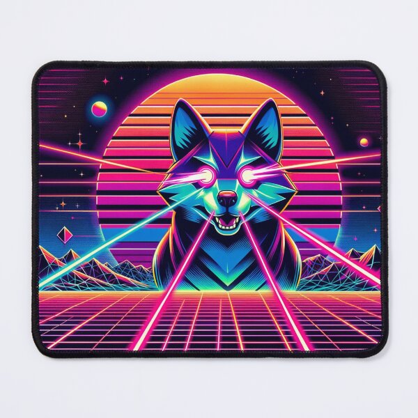 Item preview, Synthwave Laser Space Dog designed and sold by Zestpond.