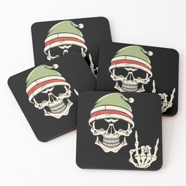 Item preview, Skeleton Santa Hat Rock And Roll Hand Cool Christmas Gifts designed and sold by SlocifieShop.