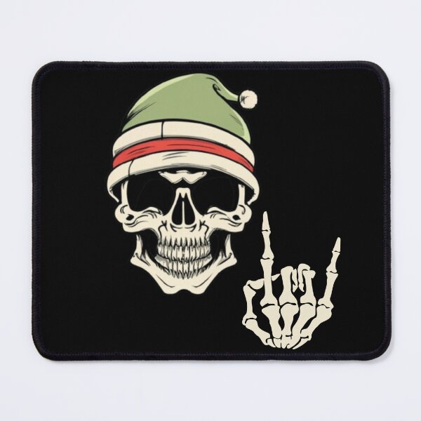 Item preview, Skeleton Santa Hat Rock And Roll Hand Cool Christmas Gifts designed and sold by SlocifieShop.