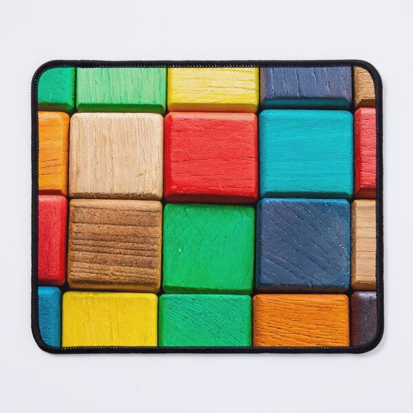 Item preview, Colorful background of multi colored wooden blocks designed and sold by Giuseppe Cammino.