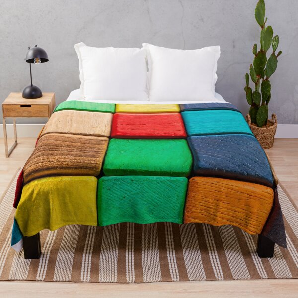 Item preview, Colorful background of multi colored wooden blocks designed and sold by Giuseppe Cammino.