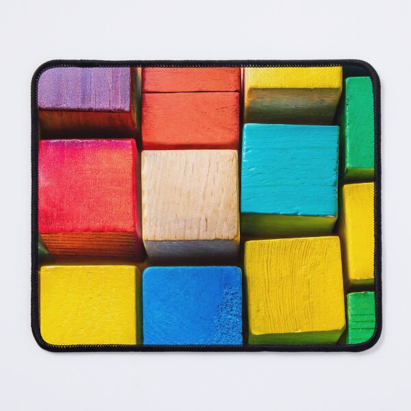 Item preview, Colorful background of multi colored wooden blocks designed and sold by Giuseppe Cammino.