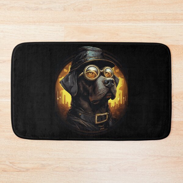 Item preview, Steampunk Labrador Dog in Cartoon Aviator Style designed and sold by EternalDelight1.