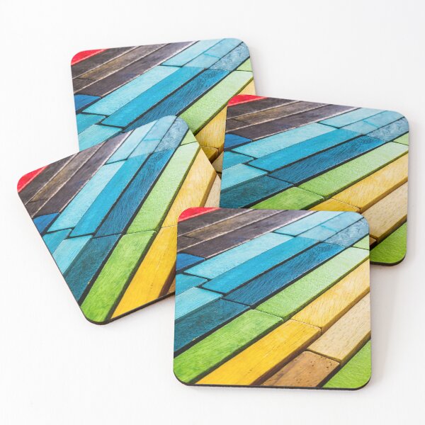 Item preview, Colorful background of multi colored wooden blocks designed and sold by Giuseppe Cammino.
