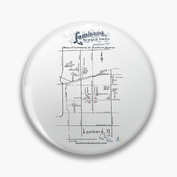 Item preview, Lombard, IL Lustron map designed and sold by LustronHomes.