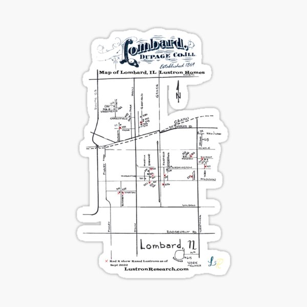 Item preview, Lombard, IL Lustron map designed and sold by LustronHomes.